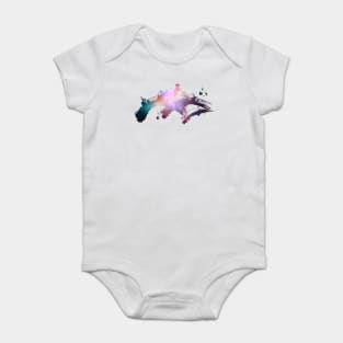 Paint brush stroke galaxy whoosh Baby Bodysuit